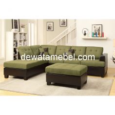 Sofa Sudut + Puff Ukuran 260 x 180 - Sofa 072