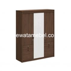 Wardrobe 3 Doors Size 148 - Garvani ROSEBAY 3P / Serbian Timber